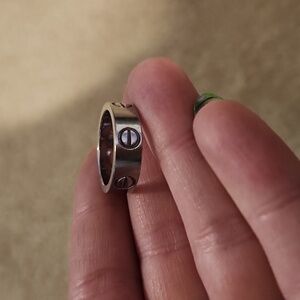 Stainless Steel Love Cartier Ring DUPE
